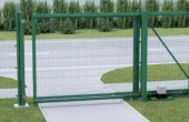 Откатные ворота из сварной сетки