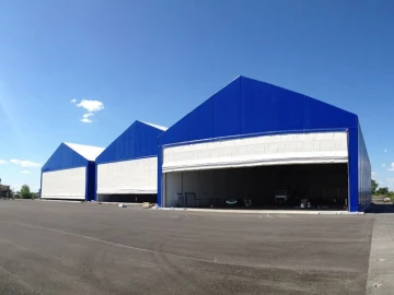 Ворота ангарные шторные
